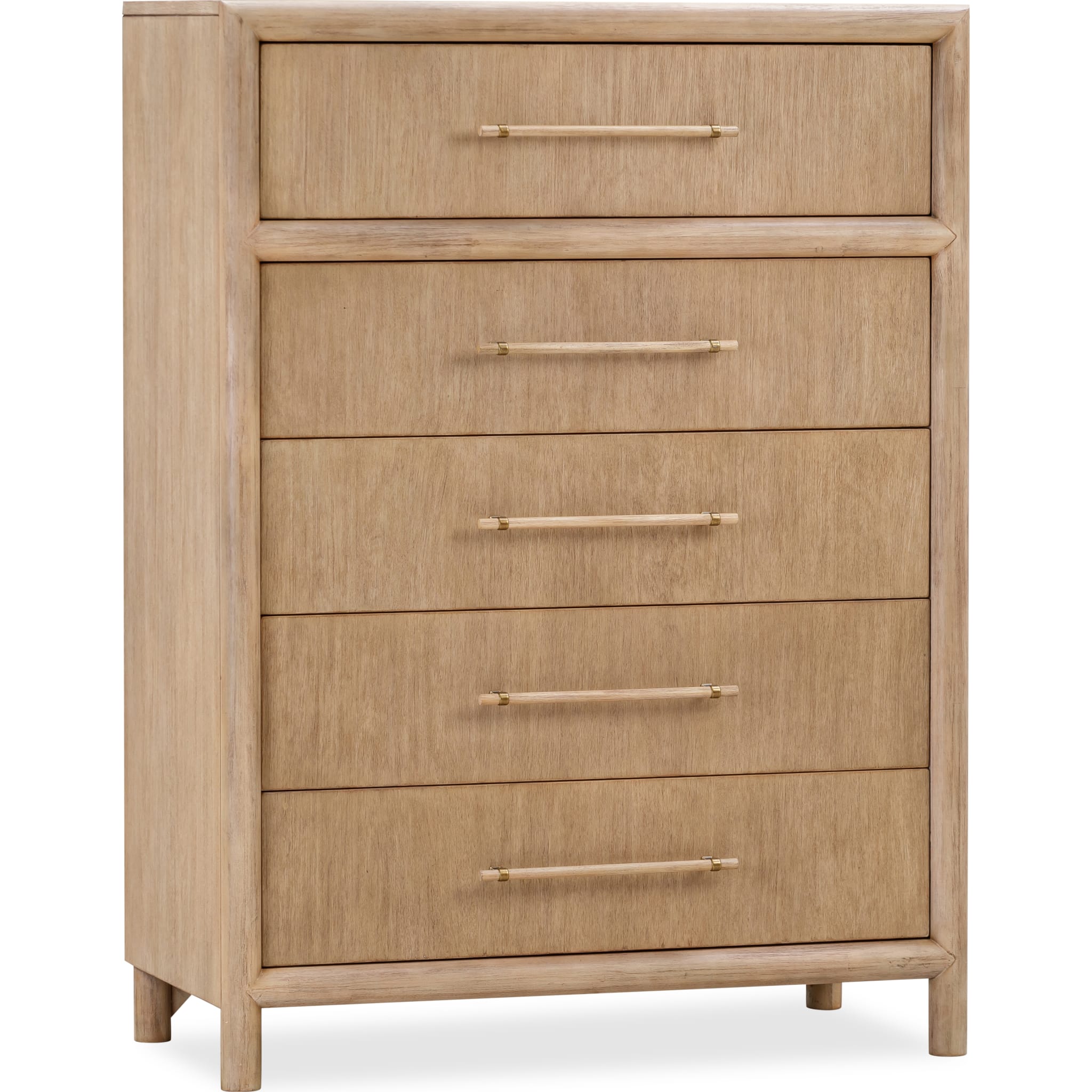 Dorsey 5-Drawer Dresser in Granola Finish - Stylish Wooden Chest for Bedroom Storage & Organization