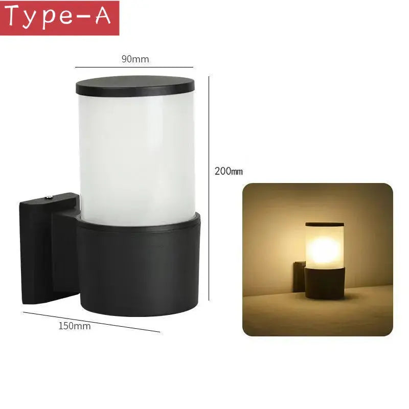 Industrial Outdoor Wall Light - Durable Waterproof Exterior Lighting for Patio, Garage & Garden - Perfect for Home Security & Landscape Illumination