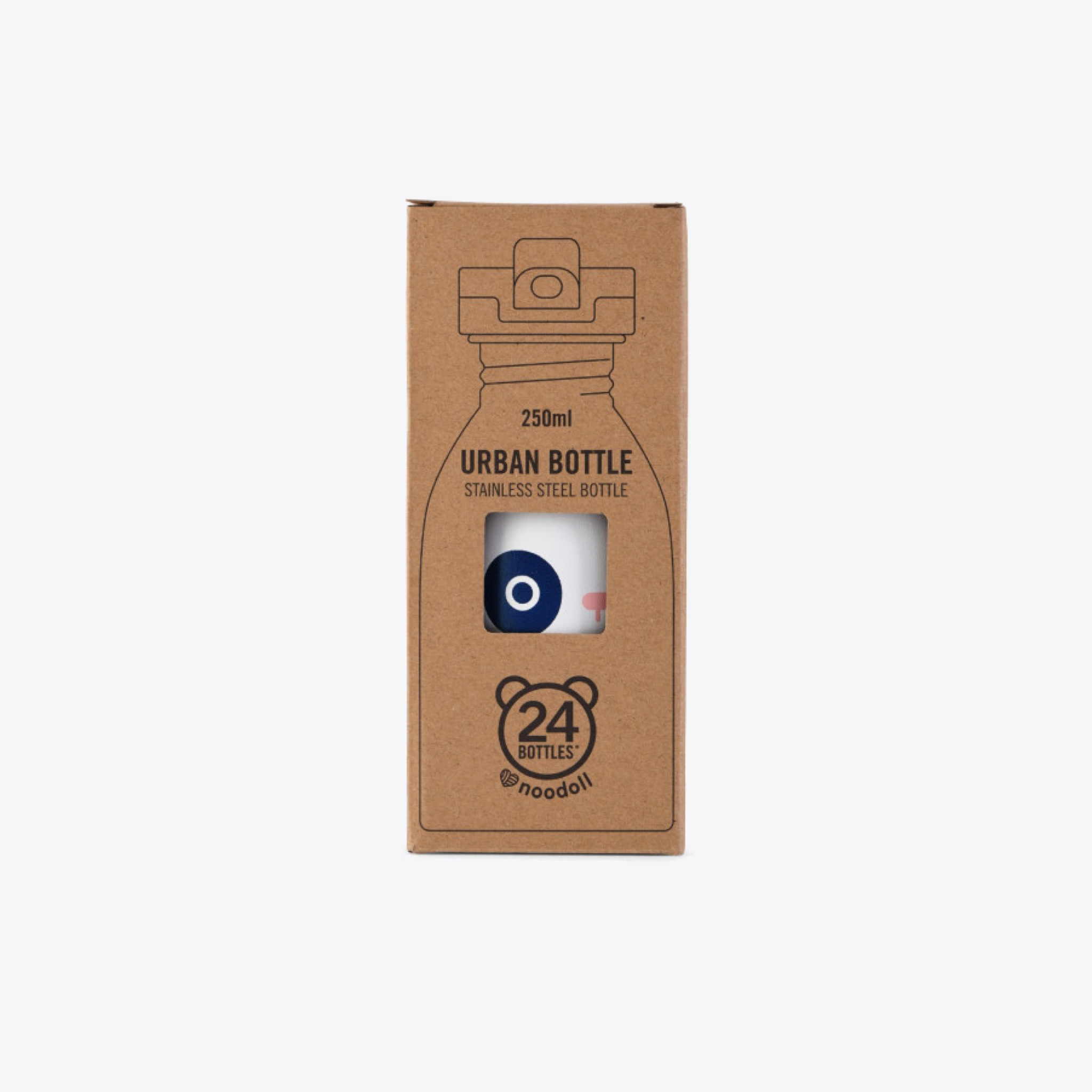 Eco-Friendly Bamboo Water Bottle - Reusable & BPA-Free - Icy Blue & Navy Color Options - Perfect for Gym, Hiking, and Office Use