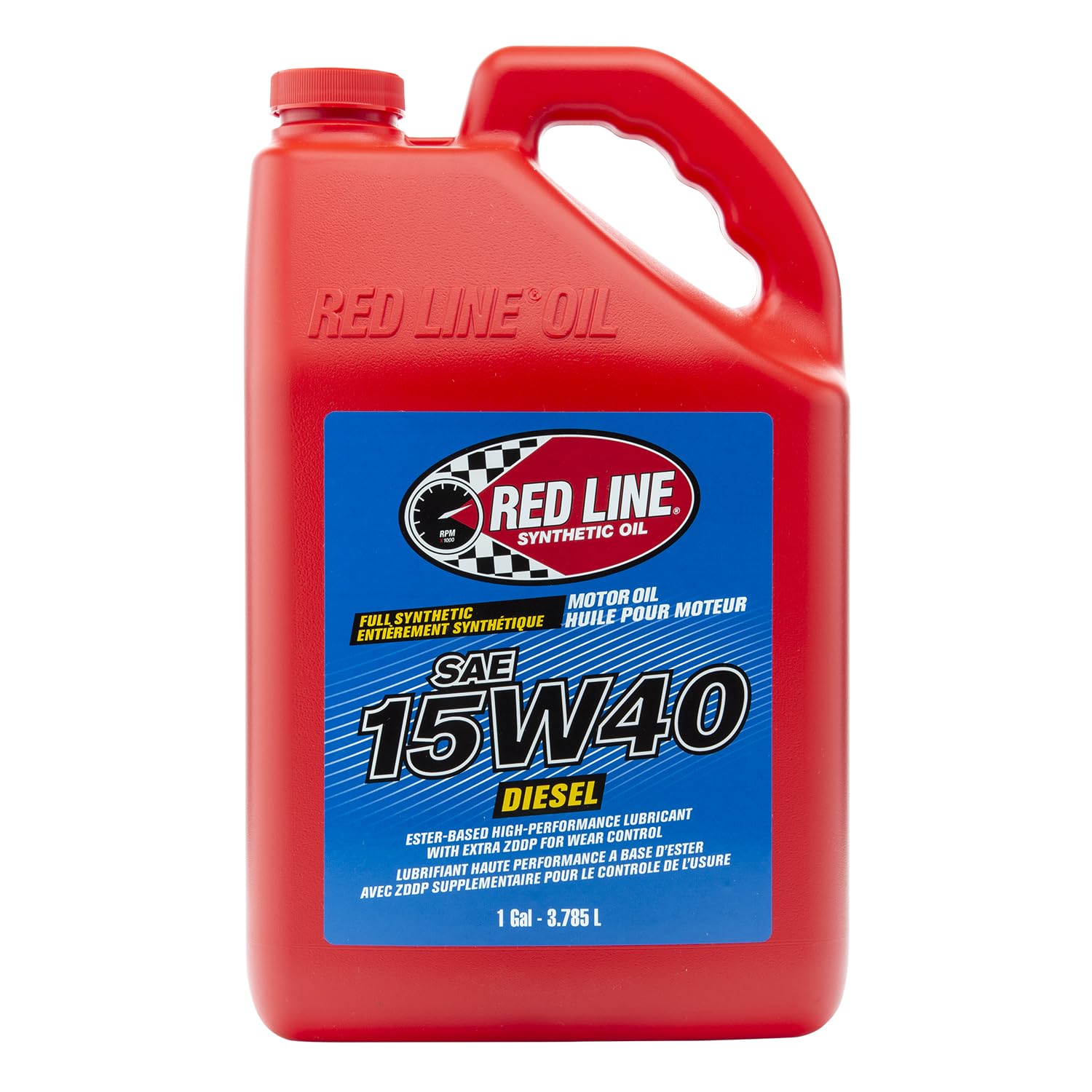 Red Line 21405 15W40 Full Synthetic Diesel Engine Oil - 1 Gallon (4 Pack) | High Performance Motor Oil for Trucks, SUVs & Heavy Duty Vehicles | Extreme Temperature Protection & Engine Cleanliness