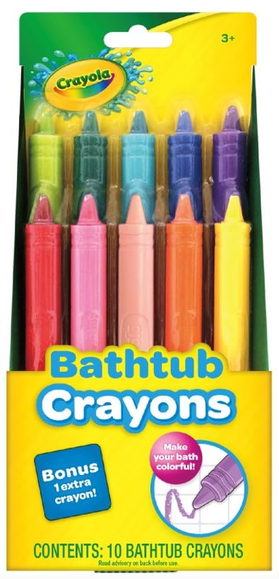 Crayola 10pc Bathtub Crayons - Fun Bath Time for Kids