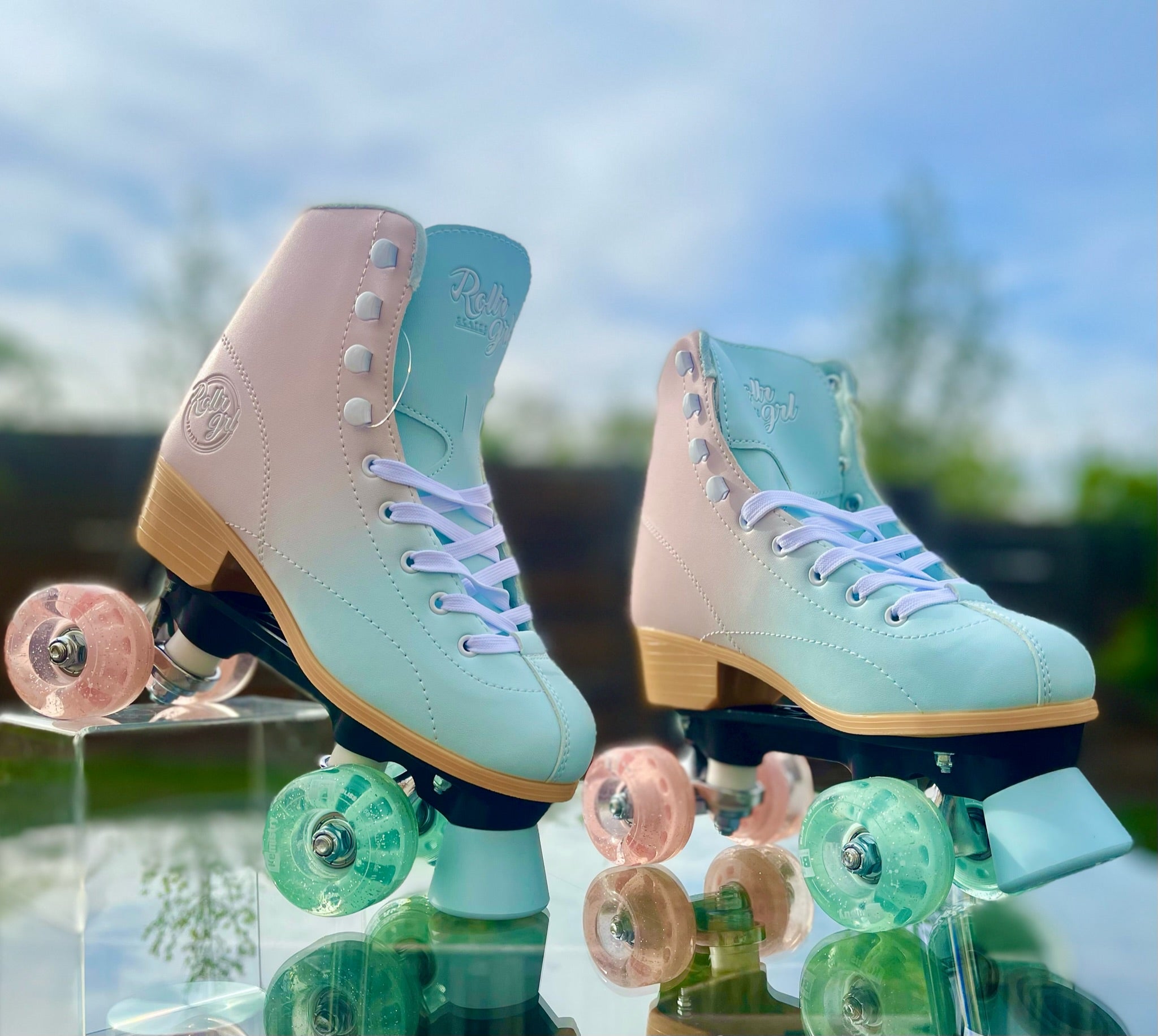 Roller Skates for Girls - Lilly Style Children's Roller Skates with Adjustable Sizes | Perfect for Outdoor Play, Birthday Gifts & Roller Skating Rinks