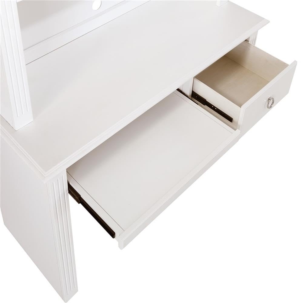 Pemberly Row 3-Drawer Nightstand with Dovetail Joints - Solid Wood Bedside Table in White Finish | Perfect for Bedroom, Guest Room & Home Decor