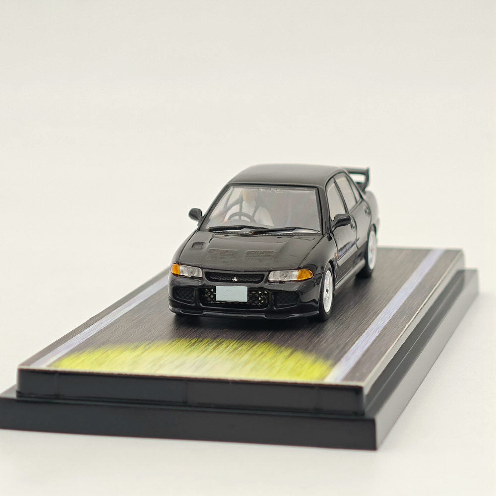 1/64 Mitsubishi Lancer RS Evolution III INITIAL D Black Diecast Model Car - Limited Edition Collectible for Anime Fans & Car Enthusiasts - Perfect for Display, Gifts, and Anime-Themed Collections