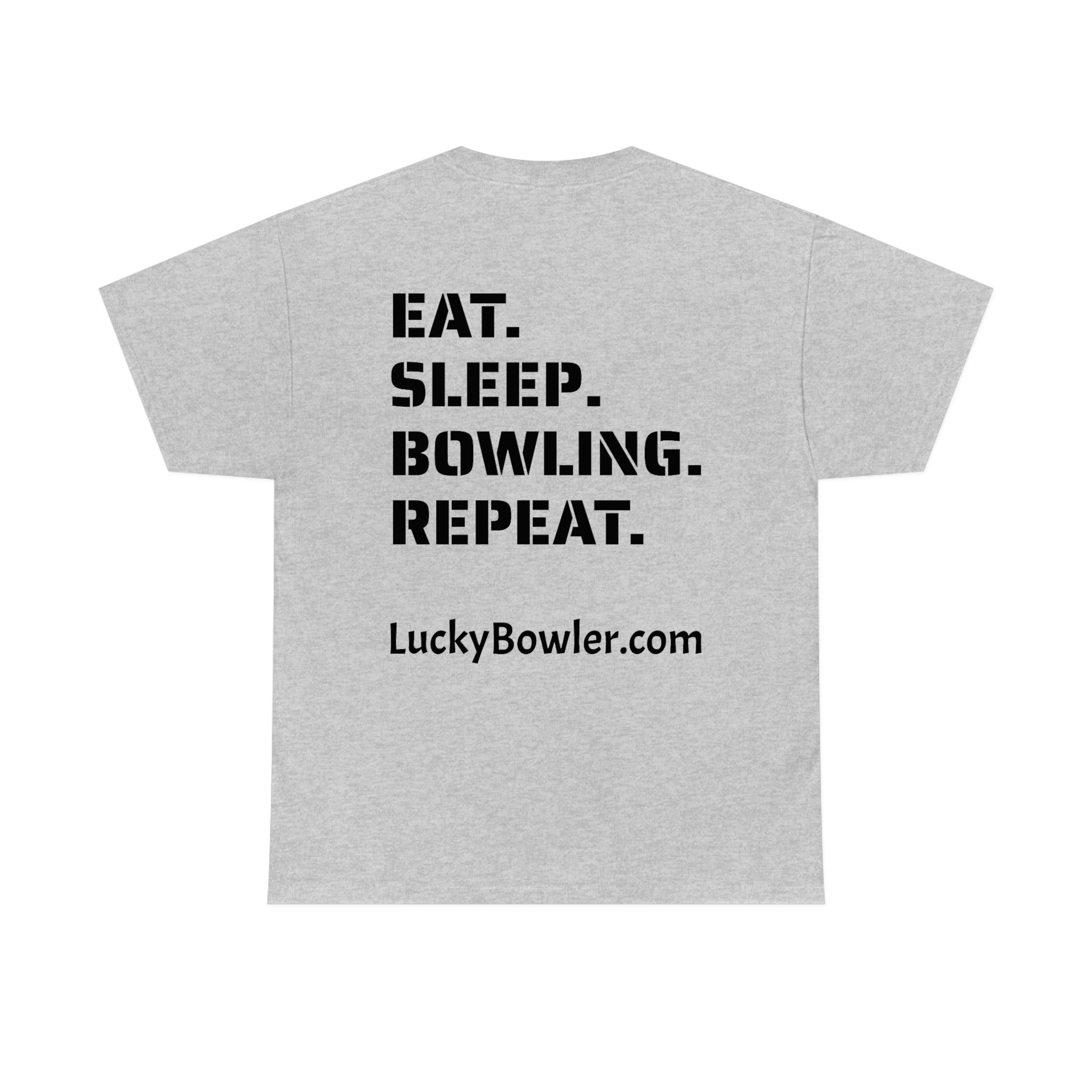 Lucky Tee #4 - Eat Sleep Repeat Graphic T-Shirt for Men & Women | Soft Cotton Casual Wear for Everyday Outfits, Gym, and Street Style