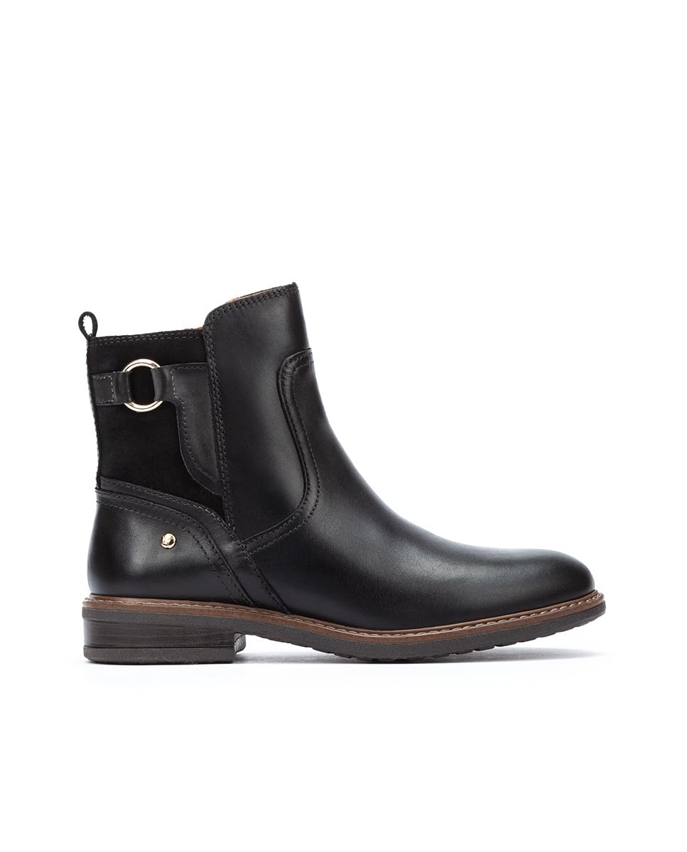 PIKOLINOS Women's Leather Flat Ankle Boots - Comfortable Aldaya Style for Casual Wear & Everyday Outfits | Perfect for Office, Shopping & Fall Fashion