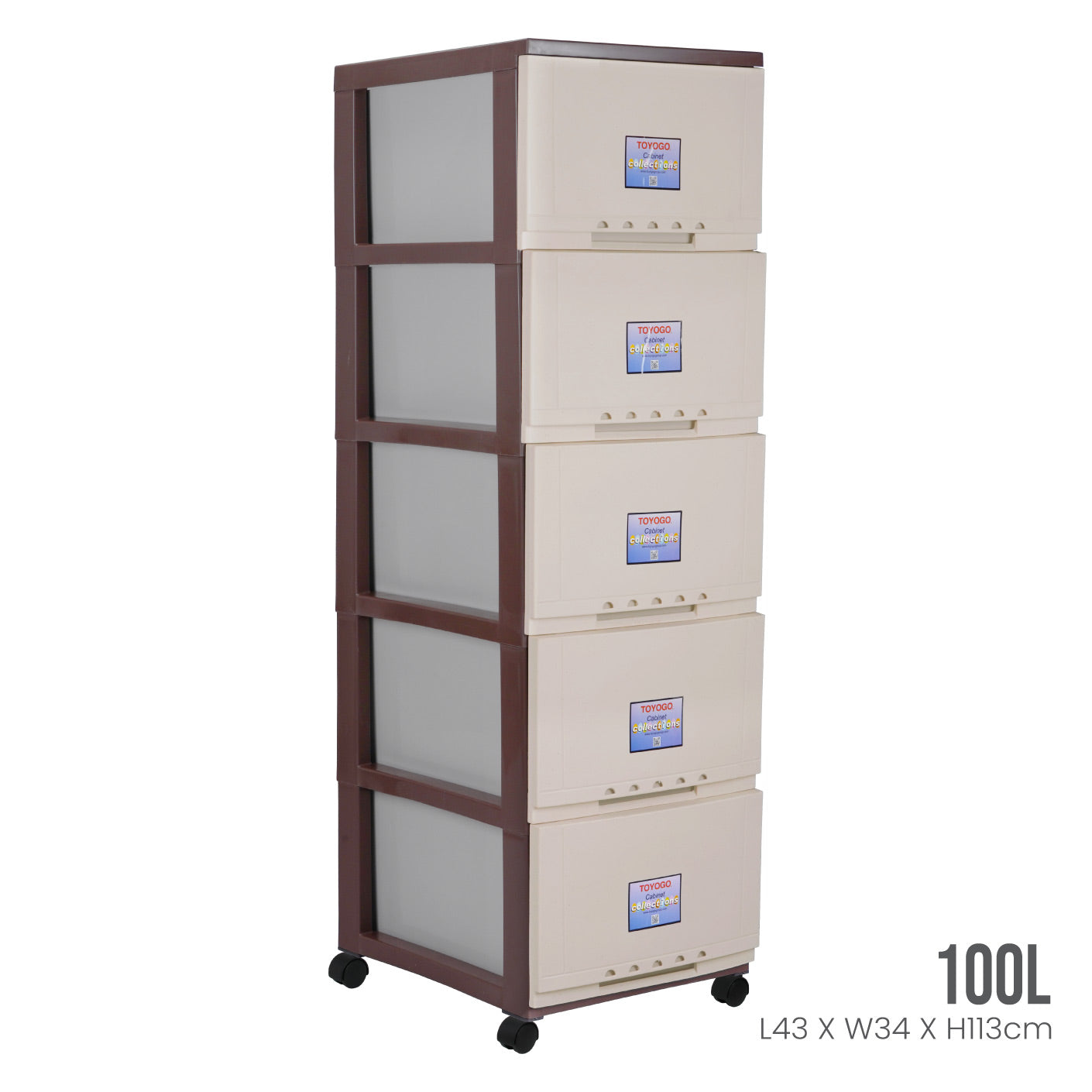 5-Tier Classic Rolling Storage Cabinet with Wheels - Sturdy Metal Shelving Unit for Home, Office, Garage Organization (607 5) - Perfect for Storing Books, Tools, Pantry Items & More