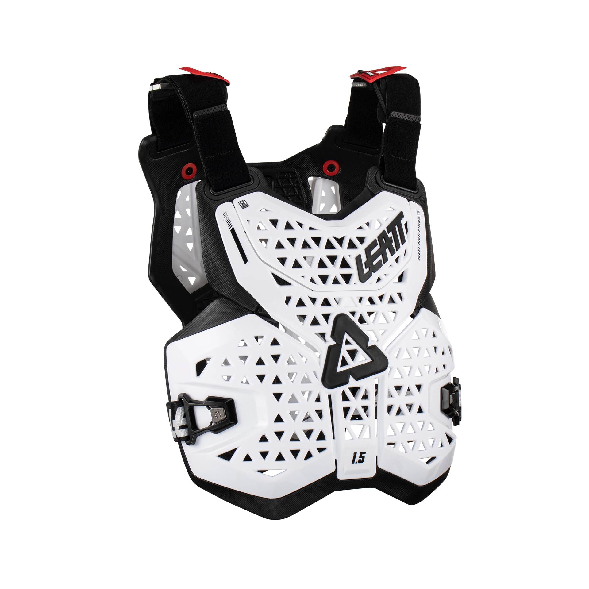 Leatt 1.5 Chest Protector - Lightweight Motocross Body Armor for MX/ATV/Dirt Bike Riding - White