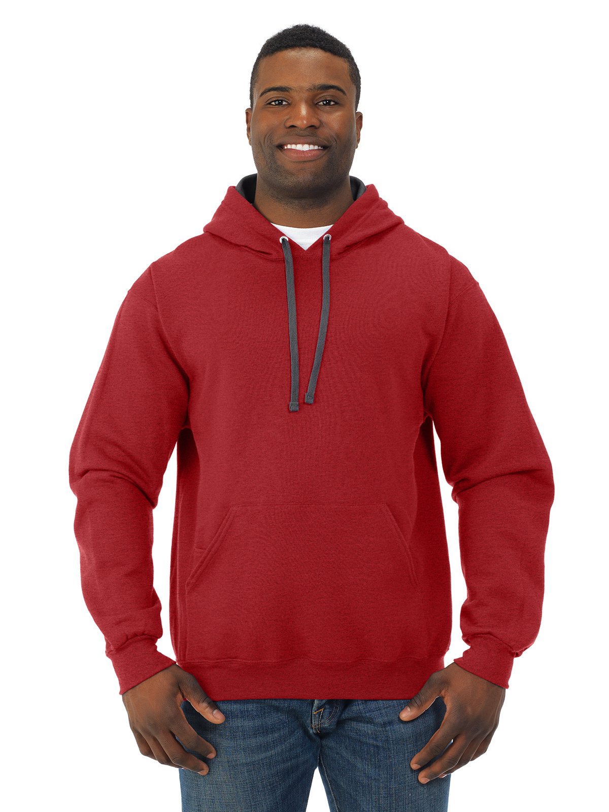 Fruit of the Loom Men's Soft Fleece Pullover Hoodie - Warm & Cozy Sweatshirt for Casual Wear, Gym, and Outdoor Activities
