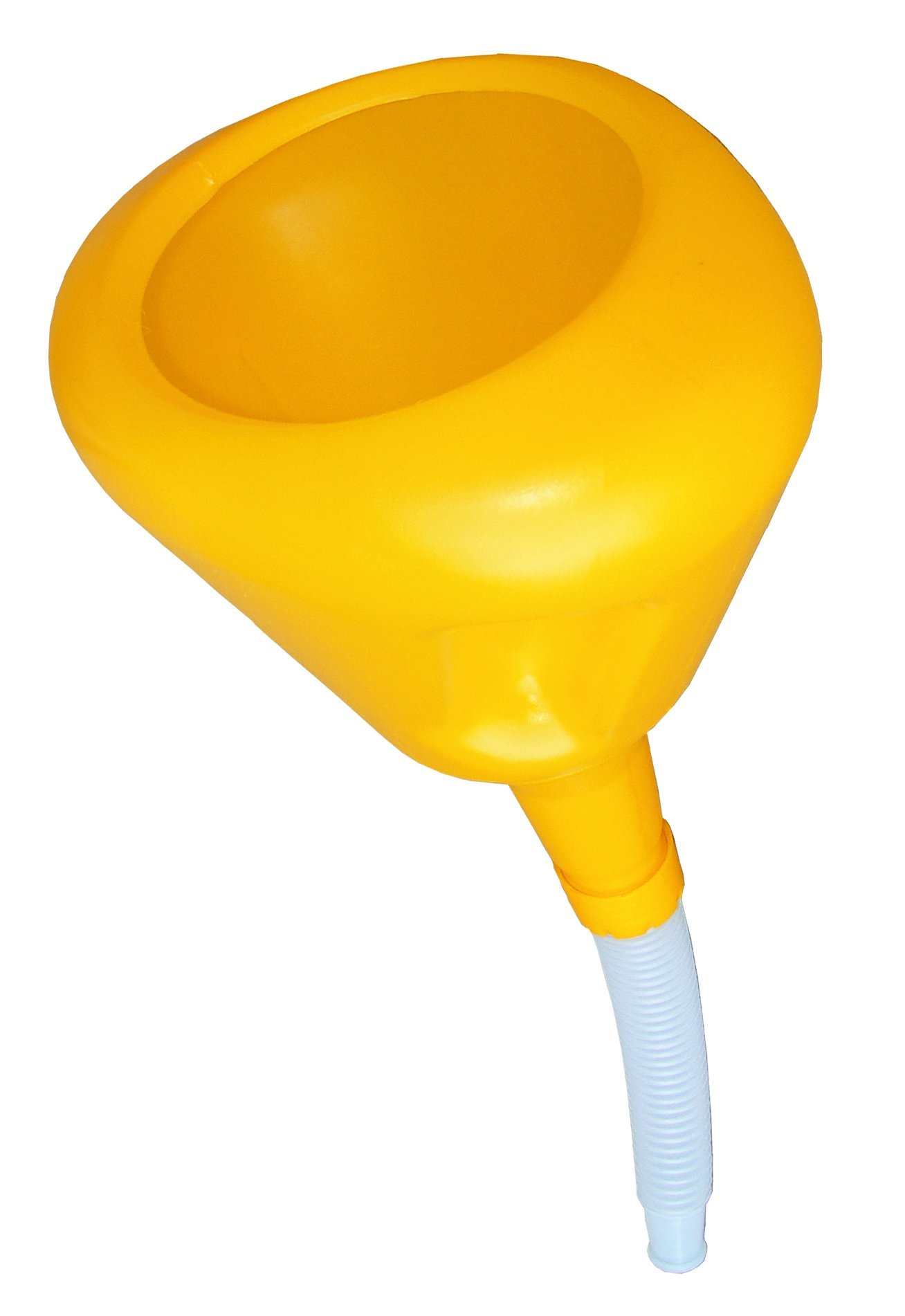 Funnel King 94320 3 Quart High Density Fast Fill Funnel with Removable Spout - Yellow | Heavy Duty Kitchen & Automotive Funnel for Oil, Gas, Liquids | Ideal for Cooking, DIY Projects & Car Maintenance