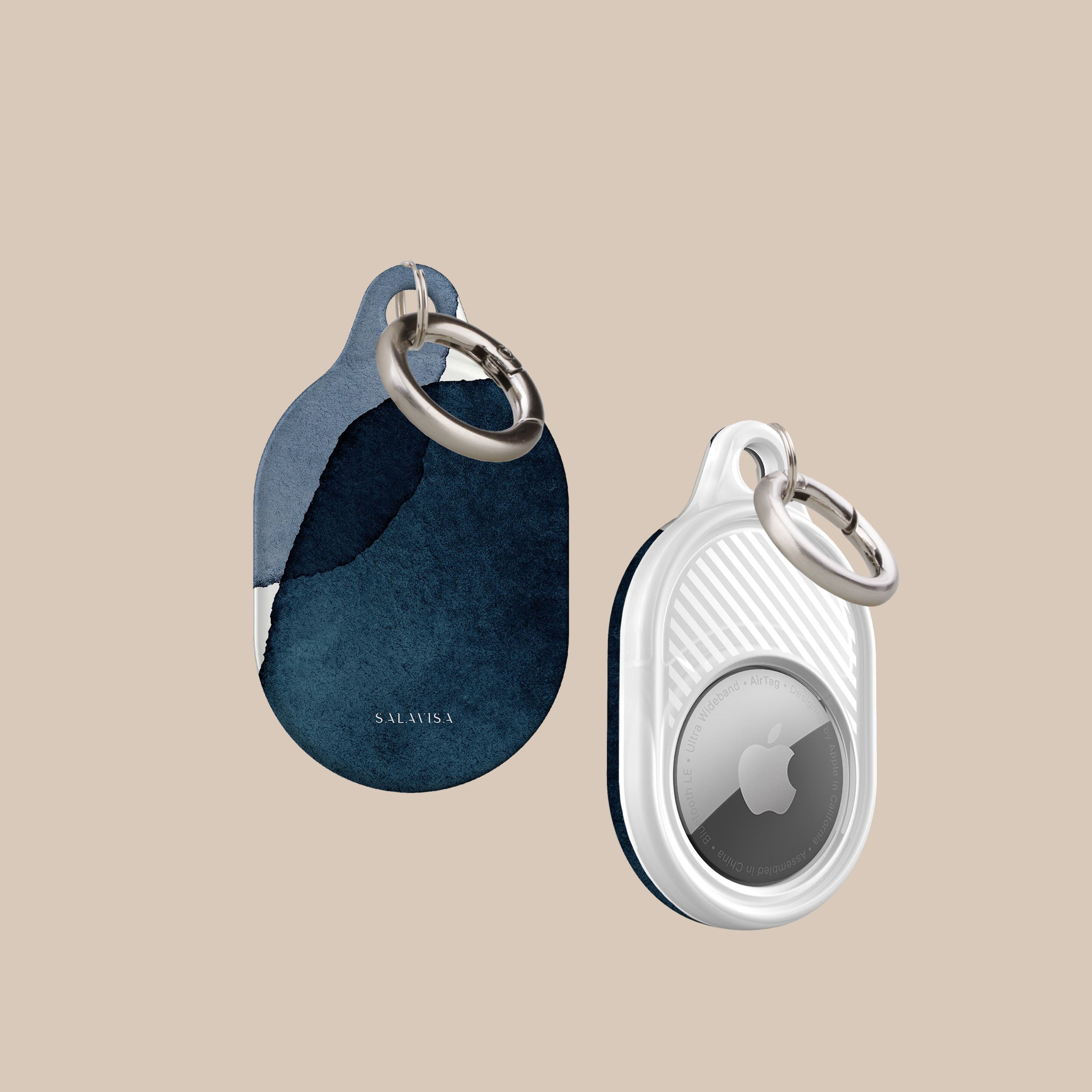 Deep Ocean AirTag Holder - Waterproof & Durable Keychain for Apple AirTag - Perfect for Travel, Luggage, Pets & Backpacks