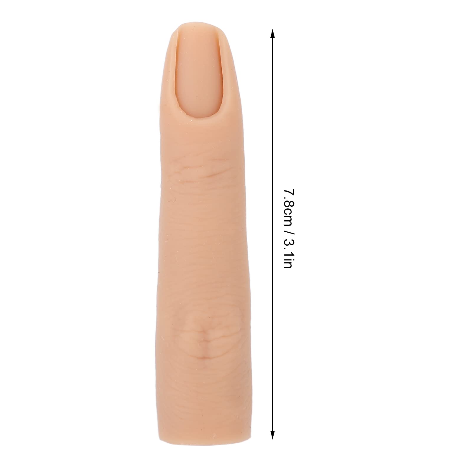 Flexible Silicone Nail Practice Finger - Bendable Fake Training Finger for DIY Nail Art, Acupuncture Training & Manicure Practice | Perfect for Nail Students, Beginners & Professionals at Home or Salon