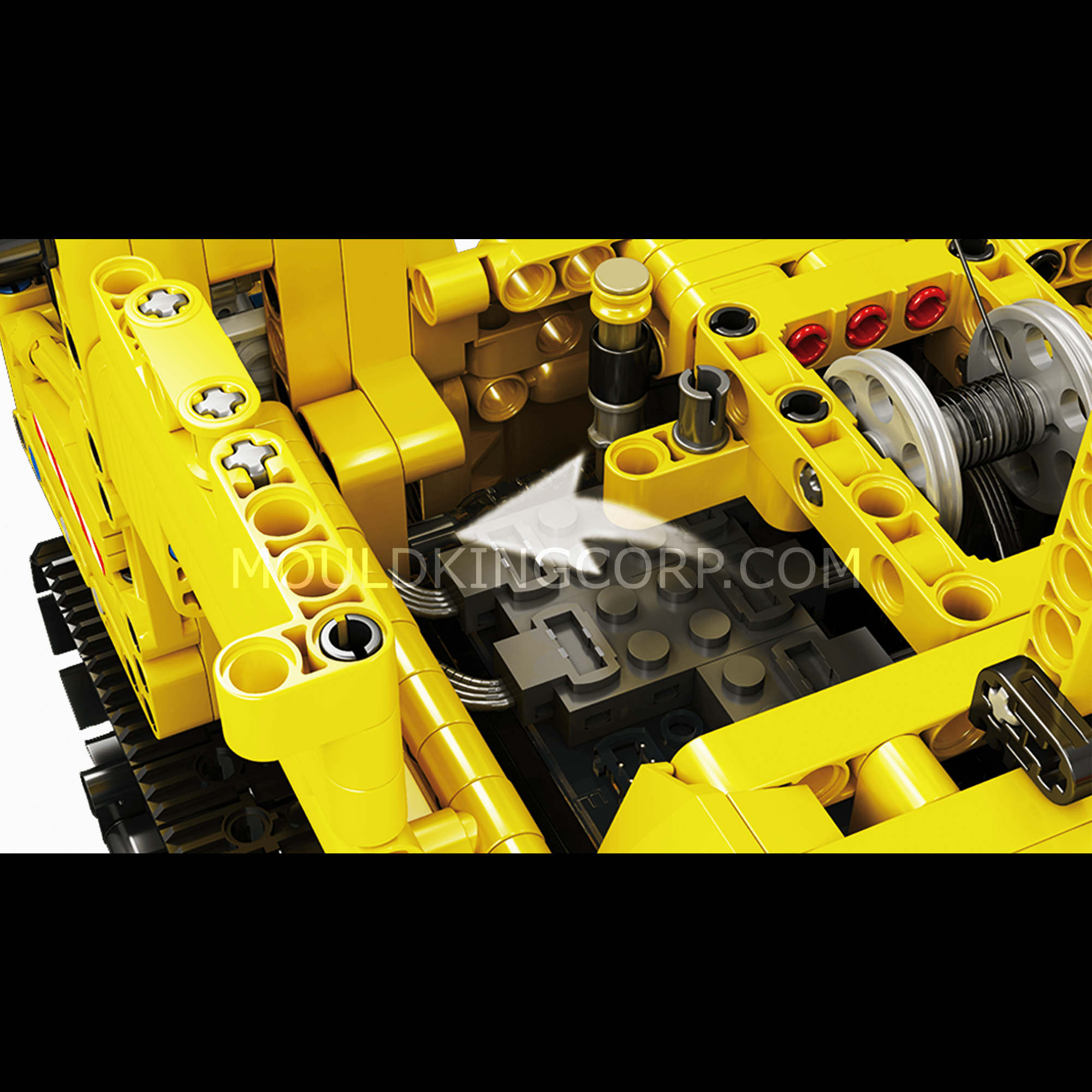 Mould King 17001 Remote Control Crawler Crane Building Blocks Set - 1,205 Pieces STEM Toy for Kids & Adults | Construction Engineering Gift for Boys & Girls | DIY Model Kit for Home, Office & School Projects