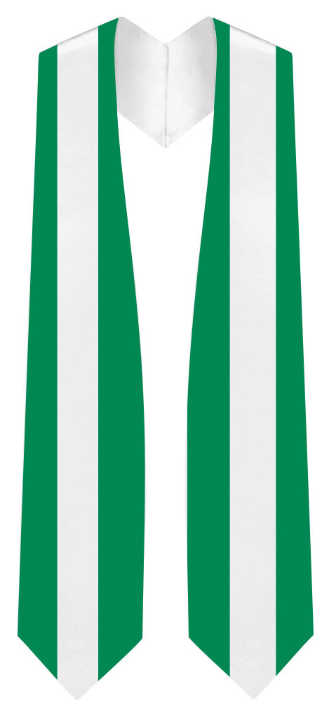 Nigeria Graduation Stole - Nigerian Flag Sash for Graduation Ceremony | Perfect for Graduates, Cultural Events & Pride Celebrations