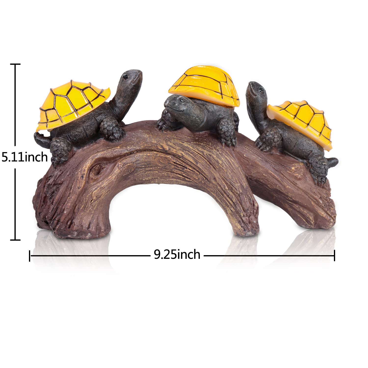 Solar Powered LED Turtle Garden Lights - Waterproof Outdoor Figurine Statues for Yard, Pathway, Walkway & Patio Decor | Perfect for Garden Landscaping, Backyard Lighting & Nighttime Ambience