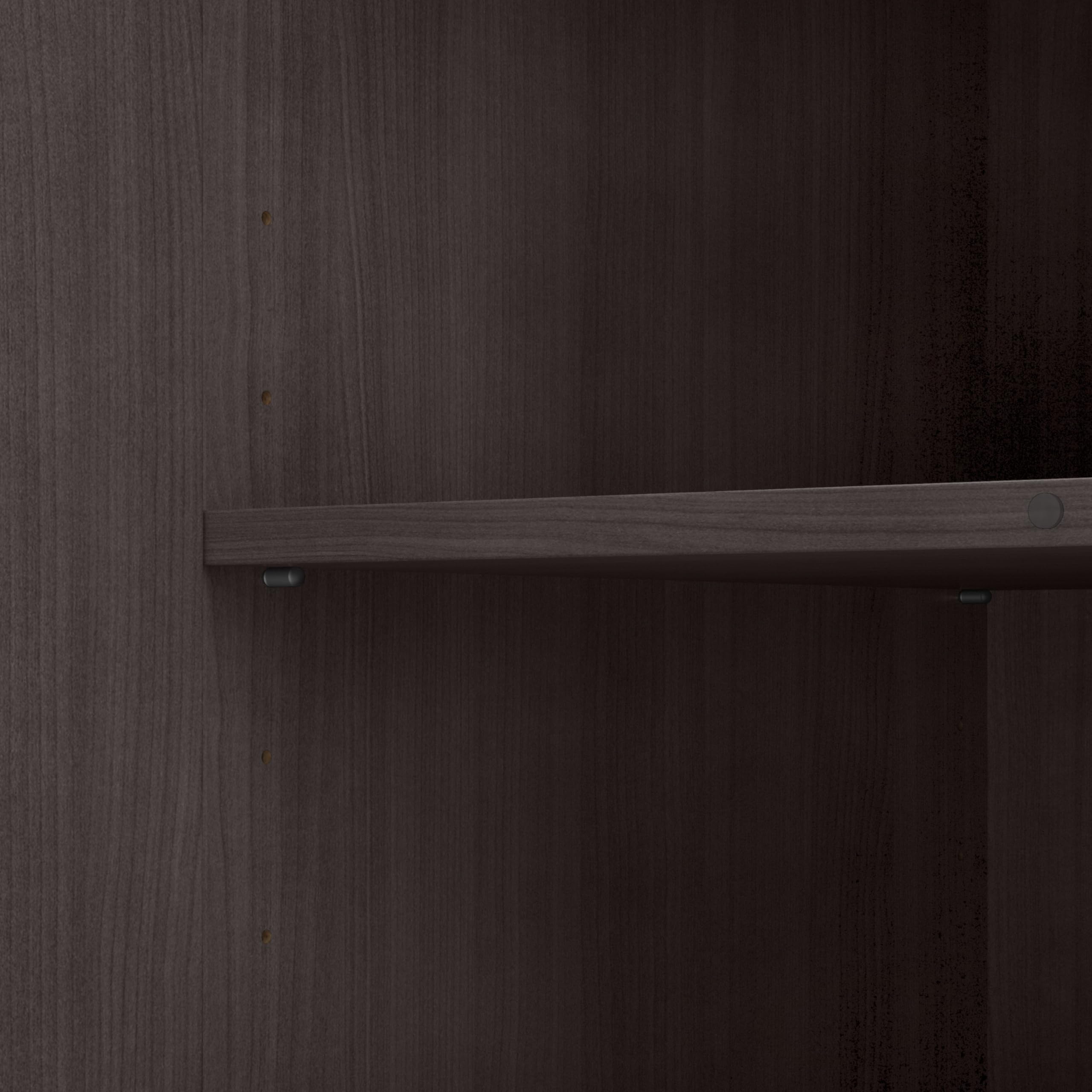 Bush Business Furniture Universal Closet Wall Cabinet with Doors & Shelves - Storm Gray | Space-Saving Storage for Office, Closet & Garage Organization