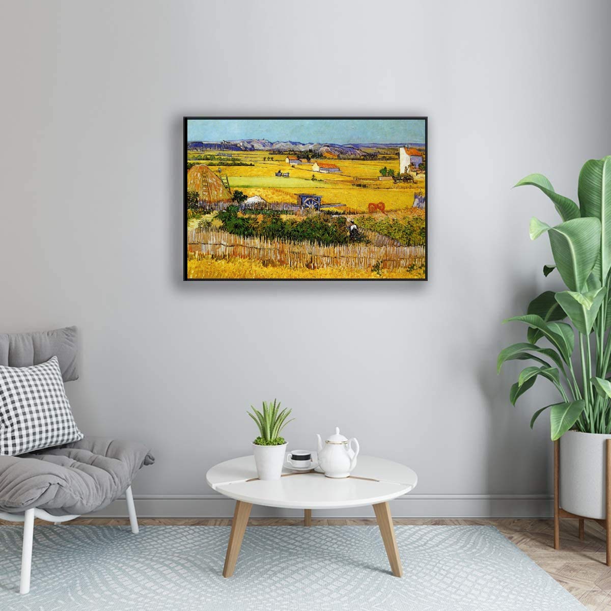 1000-Piece Van Gogh Wheat Field Jigsaw Puzzle for Adults & Teens - Famous Art Painting Puzzle (19.69x27.56 Inches) - Perfect for Family Game Night, Stress Relief & Home Decor