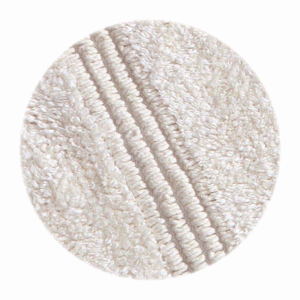 Luxury Reversible Cotton Bath Rug - Super Soft & Machine Washable - Water Absorbent Floor Mat for Bathroom, Shower, Spa, Vanity, Kitchen & Bedroom - Woven St. Design (Ivory Lewis, 17