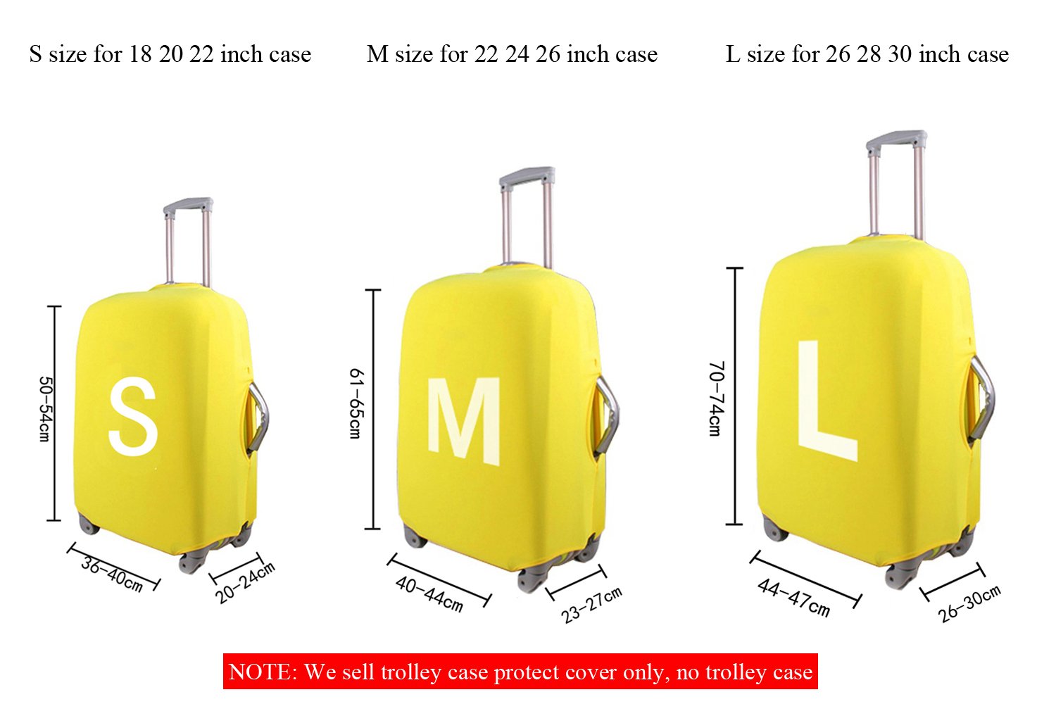 Personalized Spandex Luggage Cover - Waterproof Suitcase Protector, Washable Travel Baggage Covers for Airlines (Ideal for Air Travel, Vacation & Business Trips)