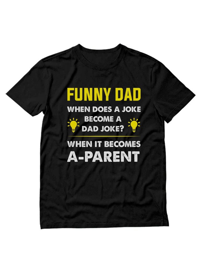 Funny Dad T-Shirts for Men - Perfect Father's Day & Birthday Gift from Daughter - Comfortable Casual Wear for BBQ, Parties & Family Gatherings
