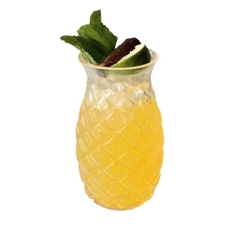 Tropical Twist Glass - Elegant Handmade Drinking Glass for Cocktails, Juice & Iced Tea - Perfect for Beach Parties, Summer BBQs & Home Bar Decor
