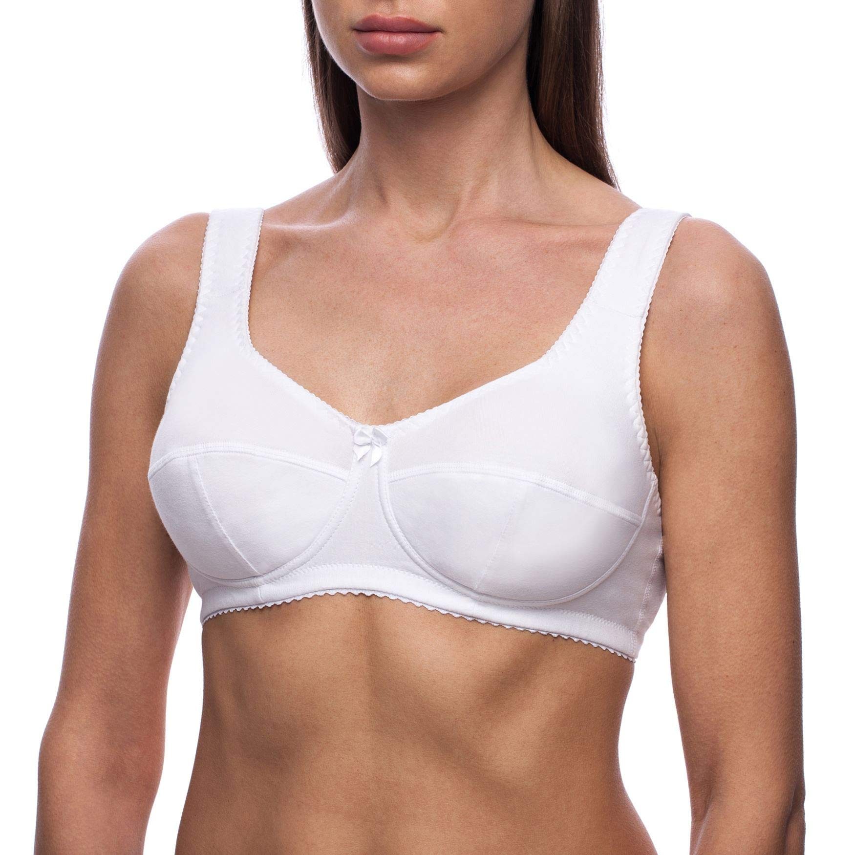 Frugue Cotton Wireless Comfort Sleep Plus Size Bra - Soft Support for Lounge, Yoga & Nightwear