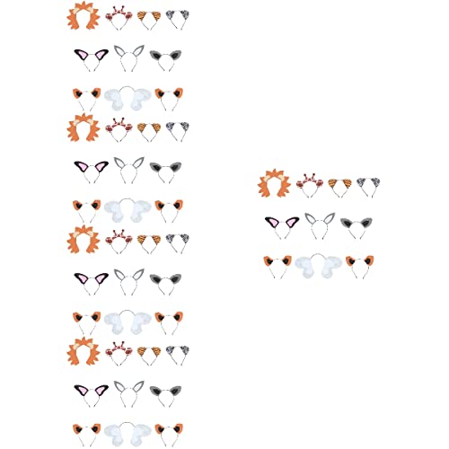 50 Pcs Animal Ear Headbands - Cute Costume Hair Accessories for Kids & Adults - Perfect for Halloween, Cosplay, Parties & Themed Events