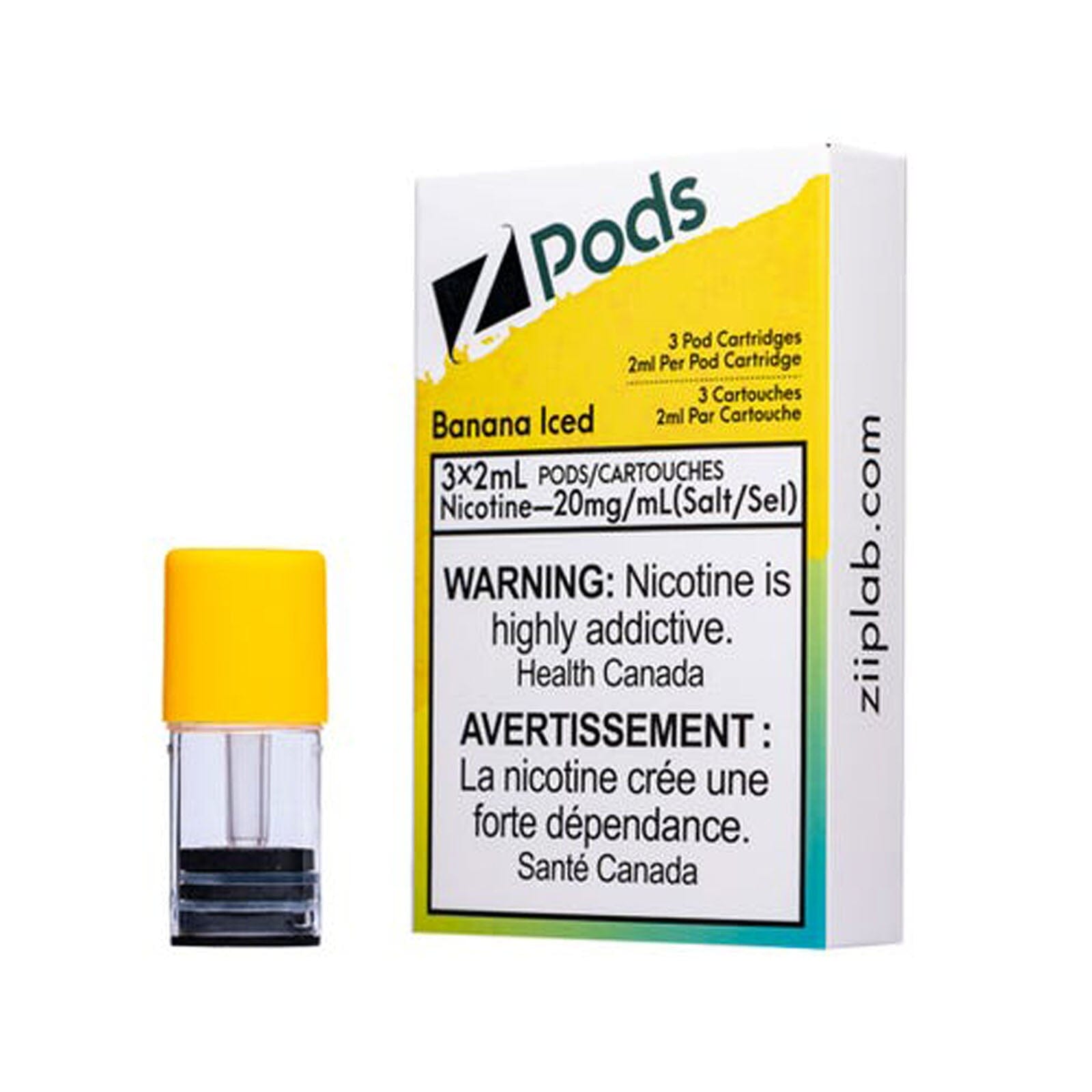 Banana Ice Z Pods - Refillable Vape Pods for Smooth & Flavorful Vaping | Perfect for On-the-Go & Relaxation