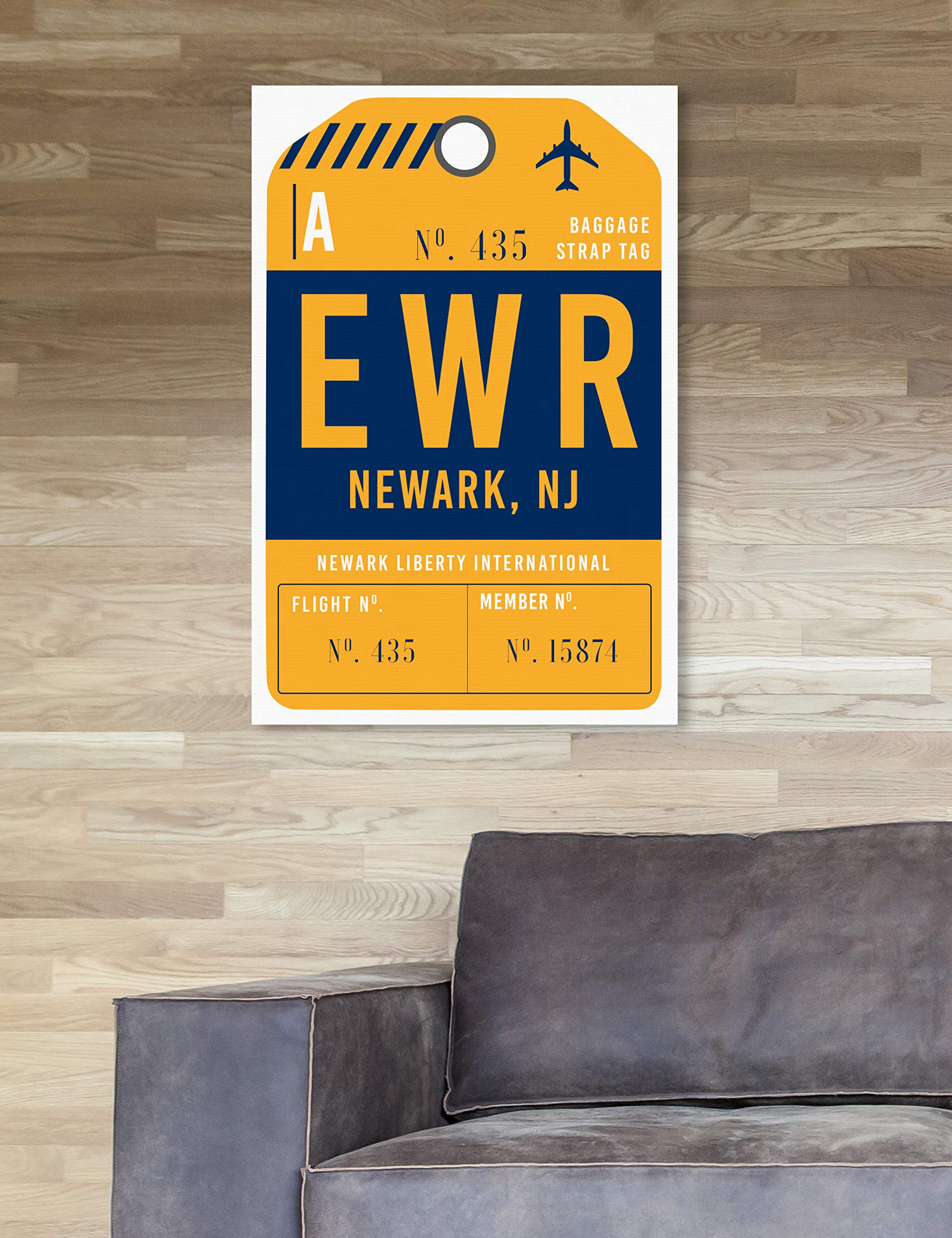 Newark Skyline Wall Art Canvas Print - Modern Cityscape Decor for Home & Office - Perfect for Living Room, Bedroom or Gift