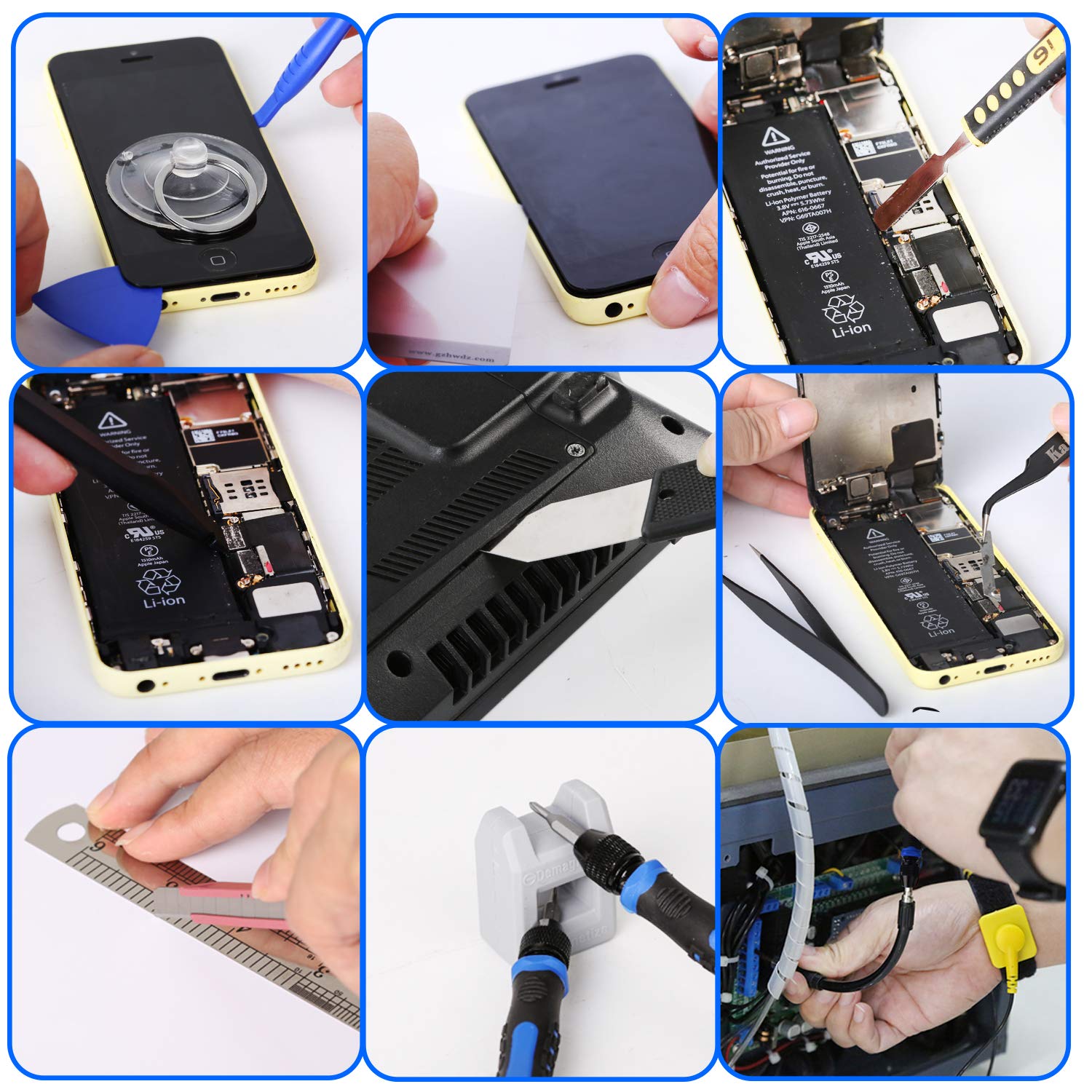 Kaisi 136-in-1 Professional Electronics Repair Tool Kit - Magnetic Precision Screwdriver Set with Portable Case | Ideal for iPhone, Laptop, Smartphone & PC Repairs