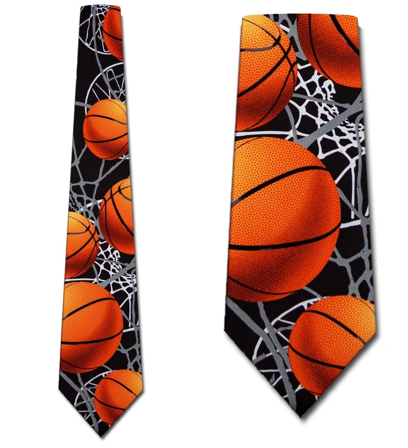 Men's Basketball Necktie - Three Rooker Zone Tie for Sports Fans & Office Wear