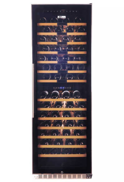 Chateau CW 1700ED AT 171 Bottle Wine Cooler Refrigerator - Dual Zone Temperature Control for Red & White Wine - Perfect for Home Bars, Restaurants, and Wine Cellars