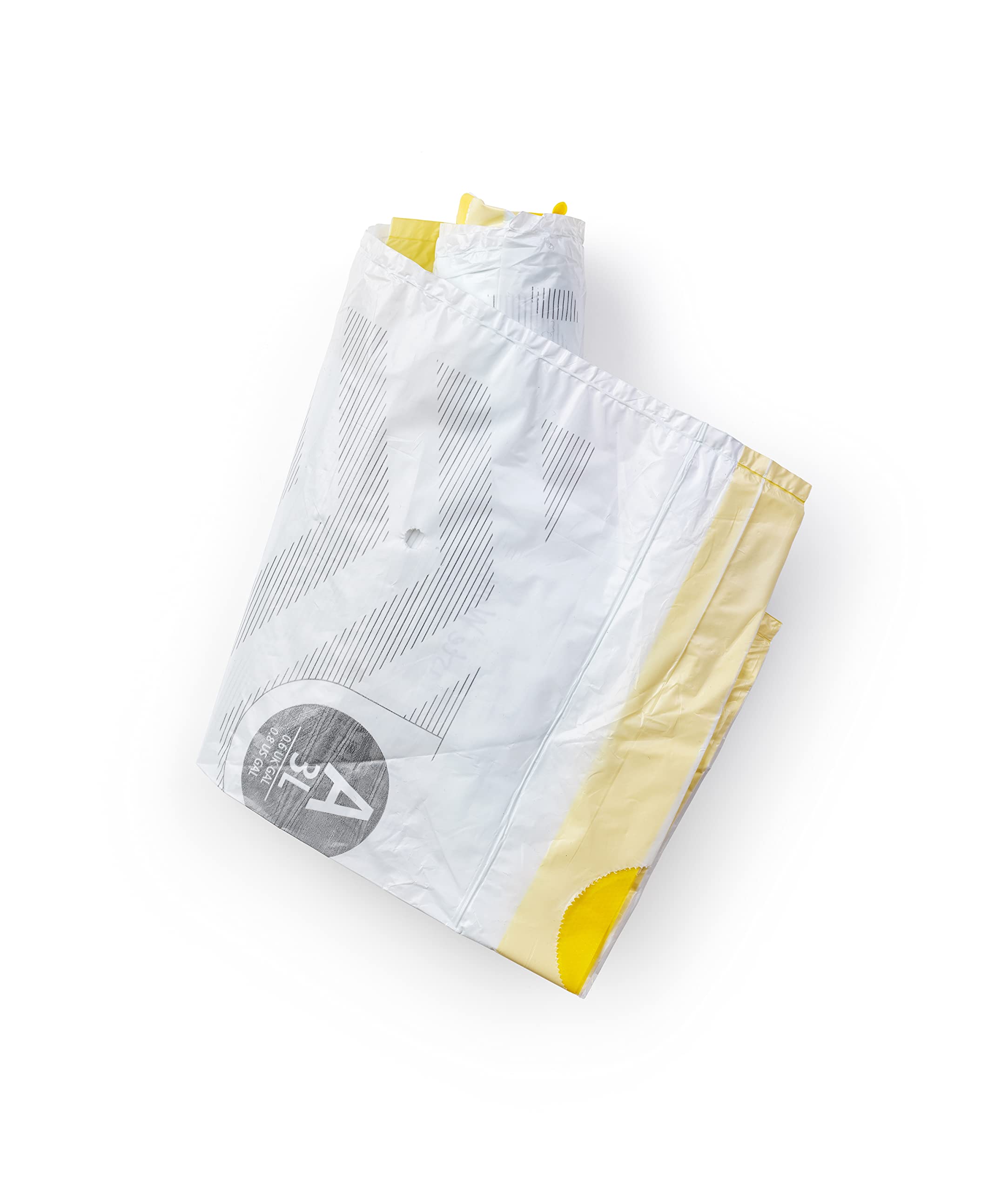 Brabantia PerfectFit Trash Bags Size A (0.8 Gallon) - 200 Count Thick Plastic Drawstring Trash Can Liners for Kitchen, Bathroom & Office Waste Disposal
