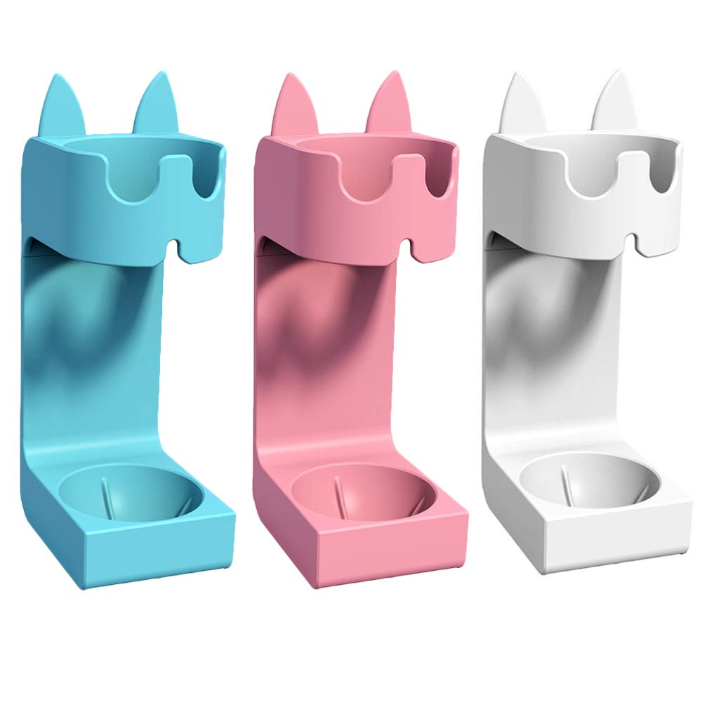 Electric Toothbrush Holder Wall Mount - 3pcs Bathroom Organizer for Home & Travel
