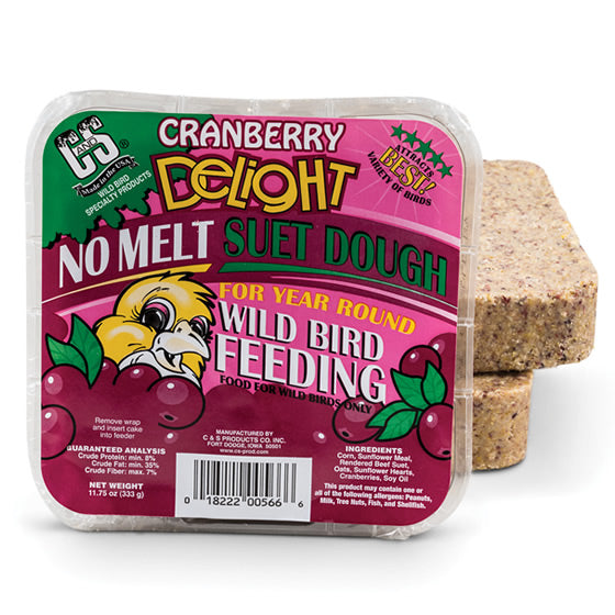 Premium Cranberry Delight Suet Cakes for Wild Birds - High Energy Bird Food for Winter Feeding - Attracts Cardinals, Woodpeckers & Bluebirds - Perfect for Backyard Bird Feeders & Wildlife Gardens