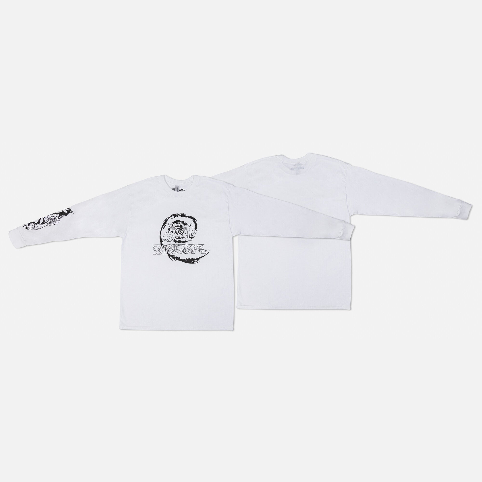 Mesmer Spikey Spiral Long Sleeve T-Shirt for Men & Women | Trendy Graphic Tee | Perfect for Casual Wear, Street Fashion & Everyday Outfits
