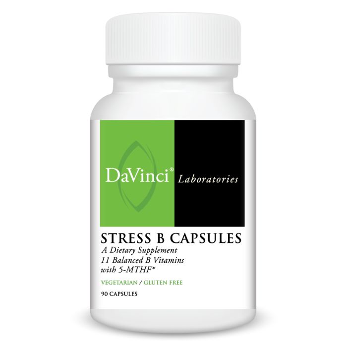 Davinci Labs Stress B Complex Capsules (90 Count) - Supports Stress Relief & Energy Boost - Perfect for Daily Wellness & Busy Lifestyles