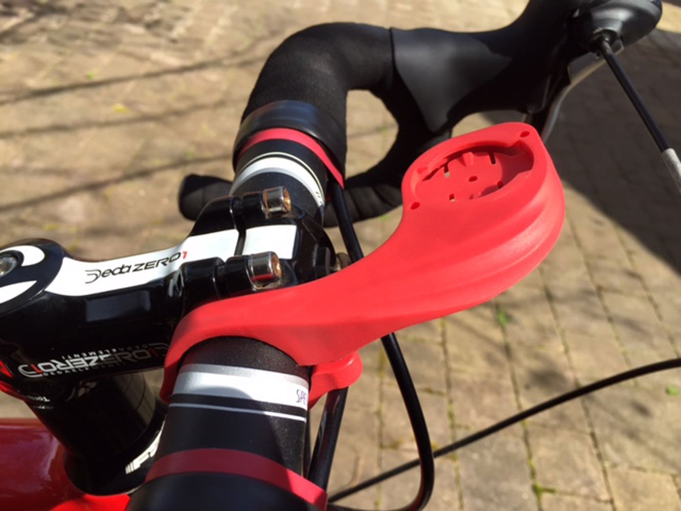 Tuff Luv Lollipop Handlebar Mount Adapter for Garmin Edge GPS Bike Computer - Green | Secure Bike GPS Mount | Perfect for Road Cycling, Mountain Biking & Outdoor Adventures
