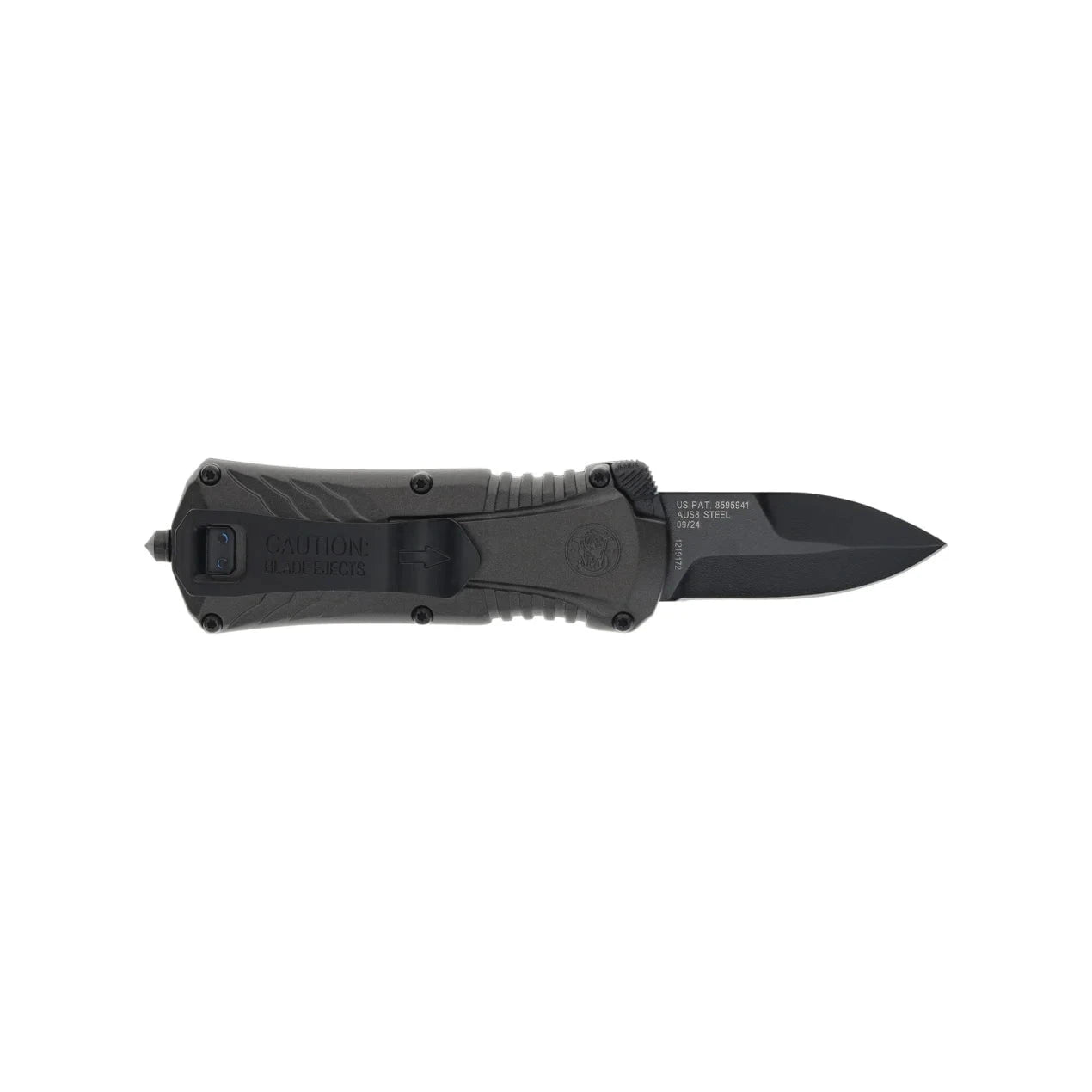 S&W M&P OTF Compact Black Automatic Knife - EDC Pocket Knife for Outdoor, Camping, Survival & Everyday Carry