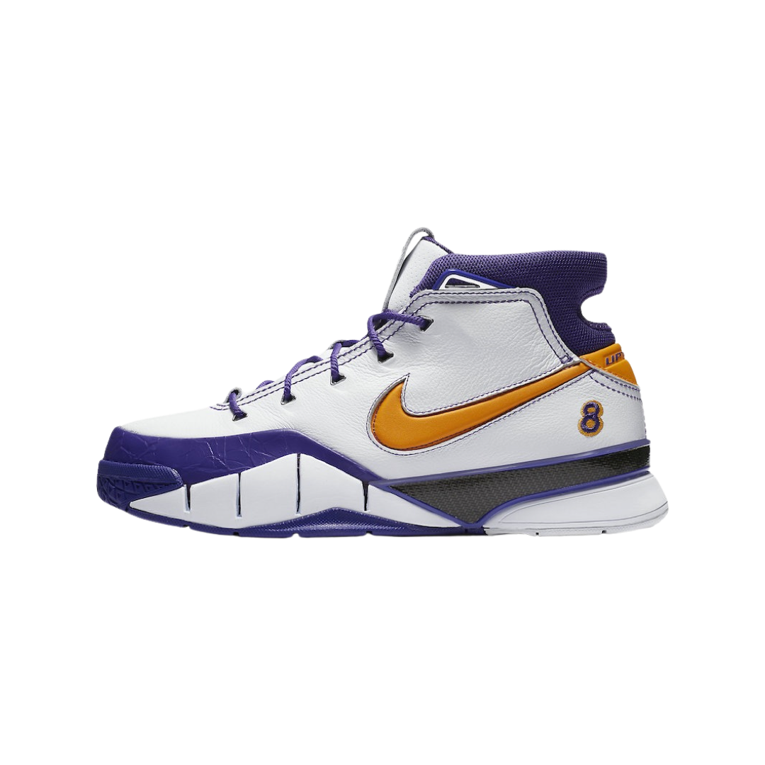 Nike Kobe 1 Protro Basketball Shoes - White/Del Sol/Varsity Purple | High-Performance Court Sneakers for Men | Perfect for NBA Games, Training & Streetwear Fashion