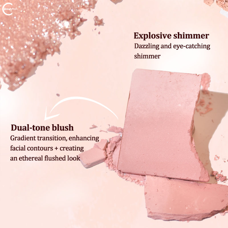 Gogotales Velvet Matte Blush & Eyeshadow Palette - 12 Highly Pigmented Shades, Long Lasting, Vegan & Cruelty Free Makeup Kit for Daily Wear & Special Occasions