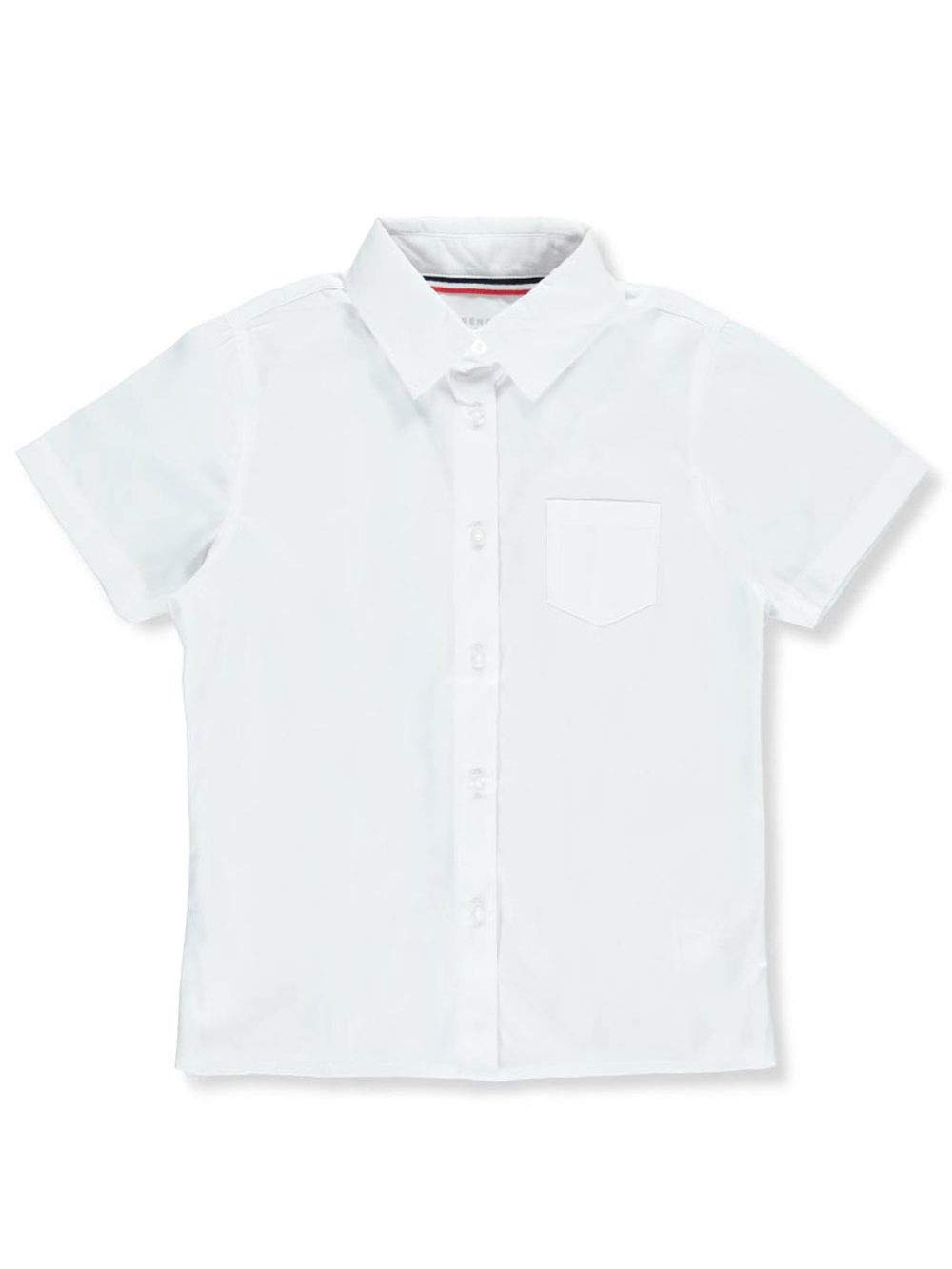 French Toast Little Girls' Short Sleeve Pocket Button Down Blouse - Cute Summer Top for School, Playdates & Special Occasions