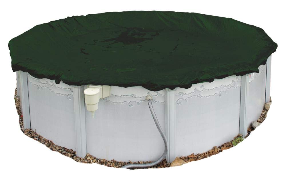 636643 Winter Pool Cover for Above Ground Pools - 18 Ft Round Arctic Armor Heavy Duty Cover with 12 Year Warranty & Secure Clips | Cold Weather Protection, Snow Load Resistance, Seasonal Pool Maintenance