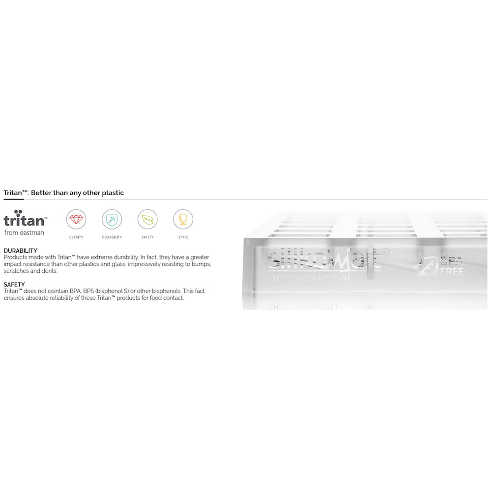 SILIKOMART Sinfonia B Tritan Chocolate Mould Kit - Premium Silicone Snack Bar Mold for Homemade Chocolate, Candy & Desserts - Perfect for Baking, Party Treats & DIY Gifts