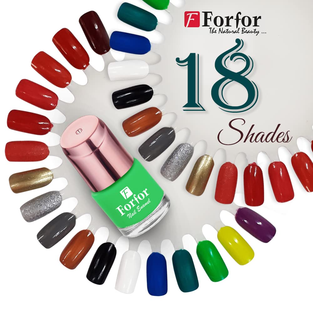 FORFOR® Long Lasting Glossy Nail Polish - Quick Dry, Non-Toxic, Gel Effect Nail Art Polish (Hot Pink) | Perfect for Parties, Weddings & Everyday Wear