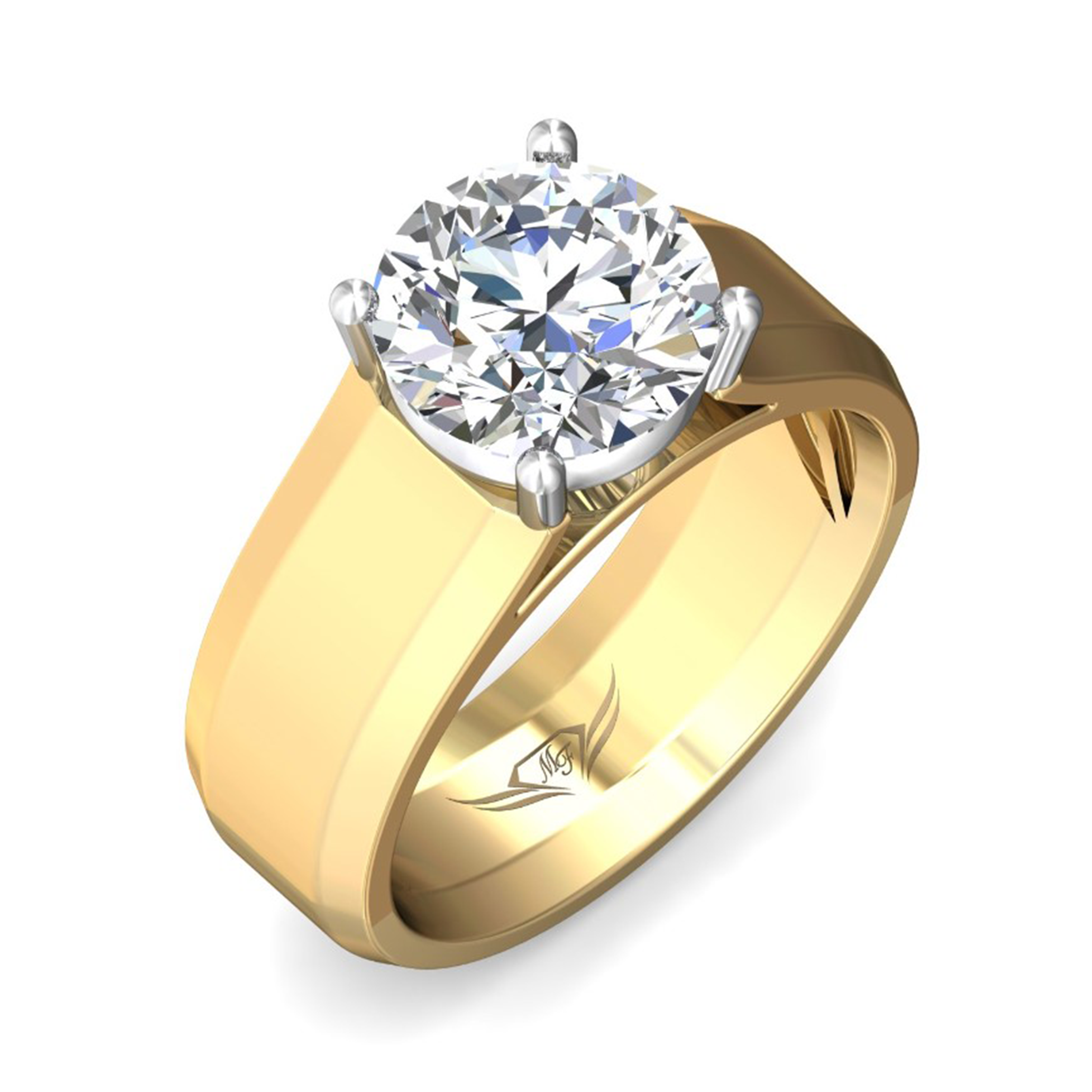 Elegant Cigar Band Engagement Ring for Women - Vintage Inspired Wedding Band - Perfect for Proposals, Anniversaries & Bridal Jewelry