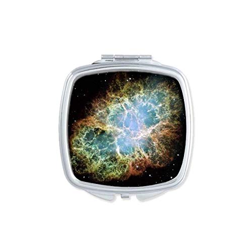 DIYthinker Universe Space Mystery Nebula Mirror - Portable Compact Double-Sided Glass Makeup Mirror for Travel, Home & On-the-Go Touch Ups