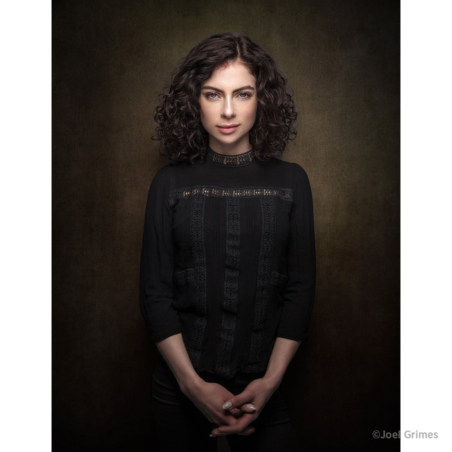 Joel Grimes Warm Painterly X Drop Canvas Backdrop - 5' x 7' Photography Background for Studio Portraits, Product Shoots & Creative Projects