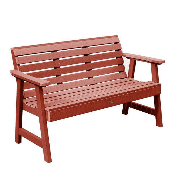 Weather-Resistant Synthetic Wood Garden Bench for Outdoor Patio, Backyard, and Garden Decor - Durable & Stylish USA-Made Seating Solution
