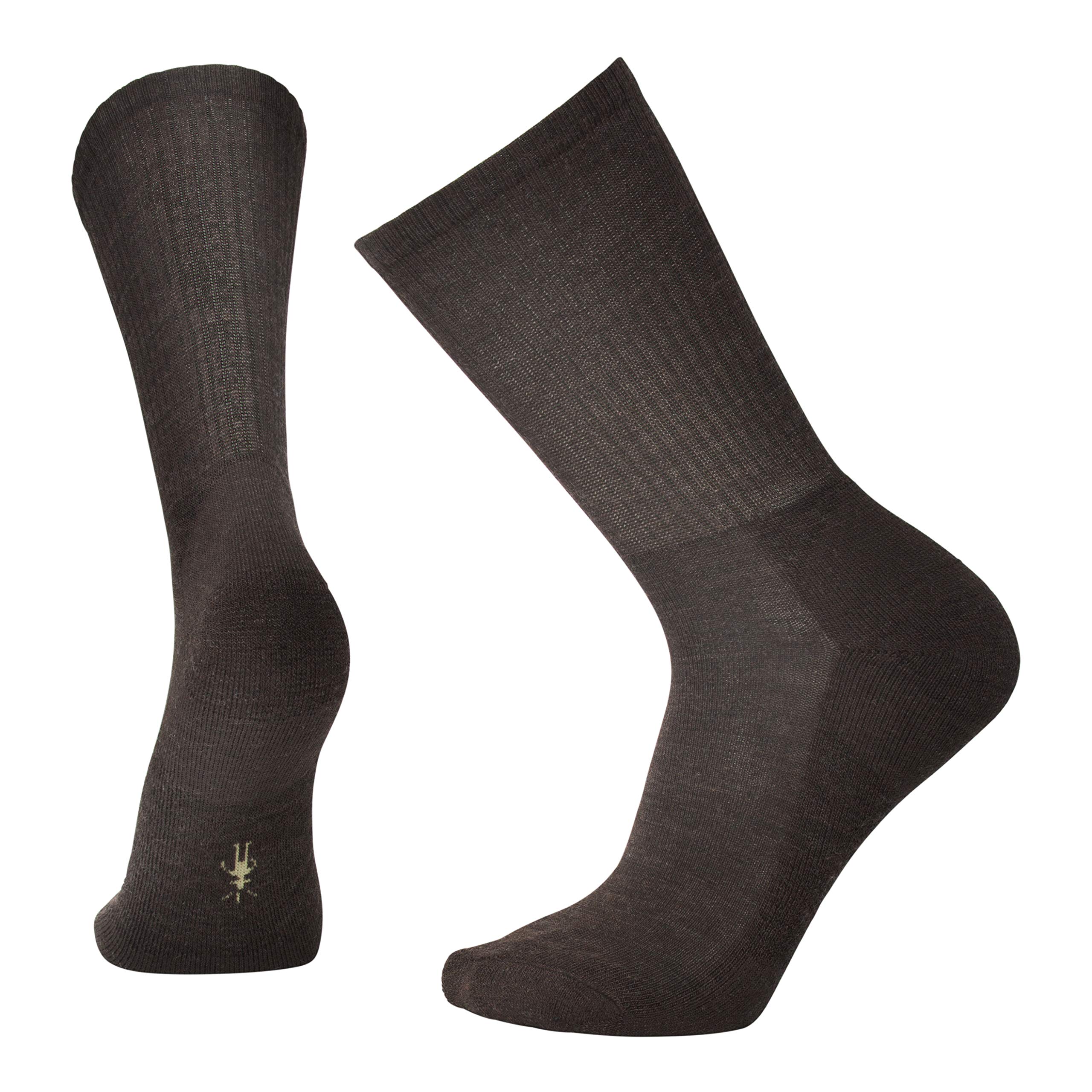 Smartwool Men's Medium Cushioned Merino Wool Performance Socks - Heathered Rib Crew Socks for Hiking, Running & Outdoor Activities